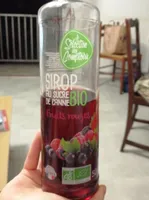 Sirop au sucre de canne bio aux fruits rouge