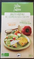 Galette vegetale riz legumes du sud et curcuma