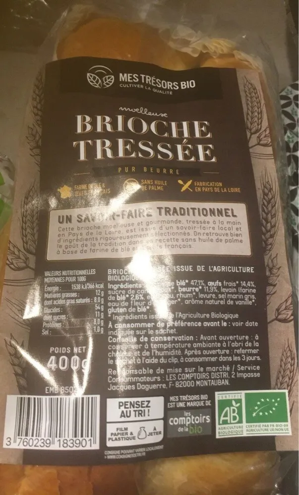 Brioche tressée pur beurre