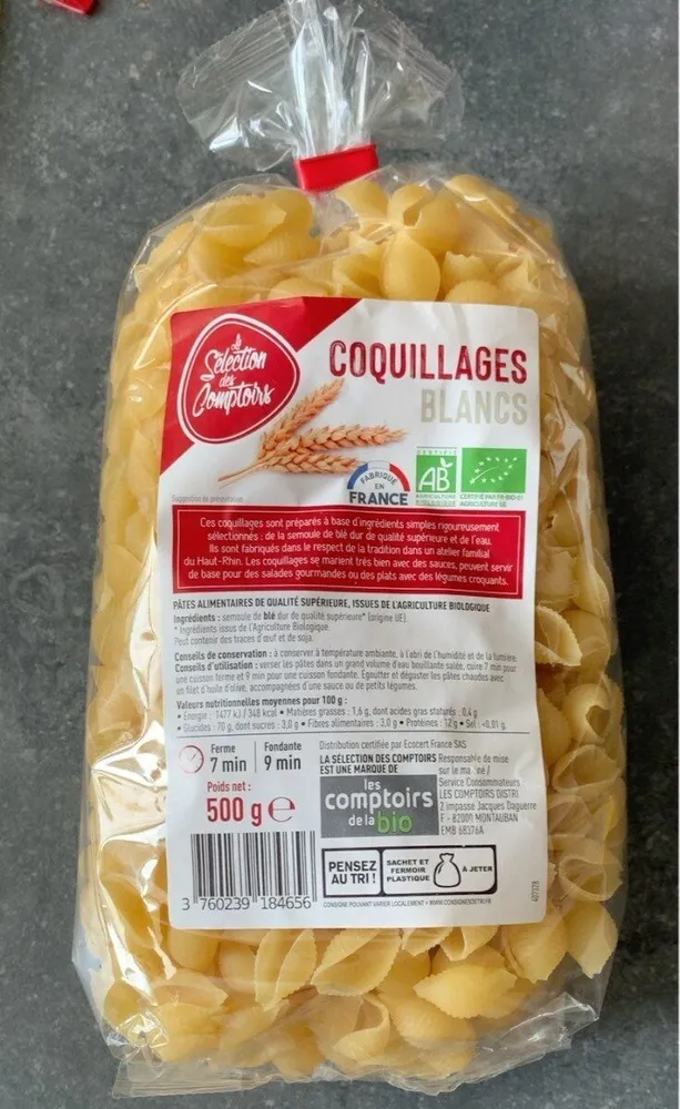 Coquillages blancs