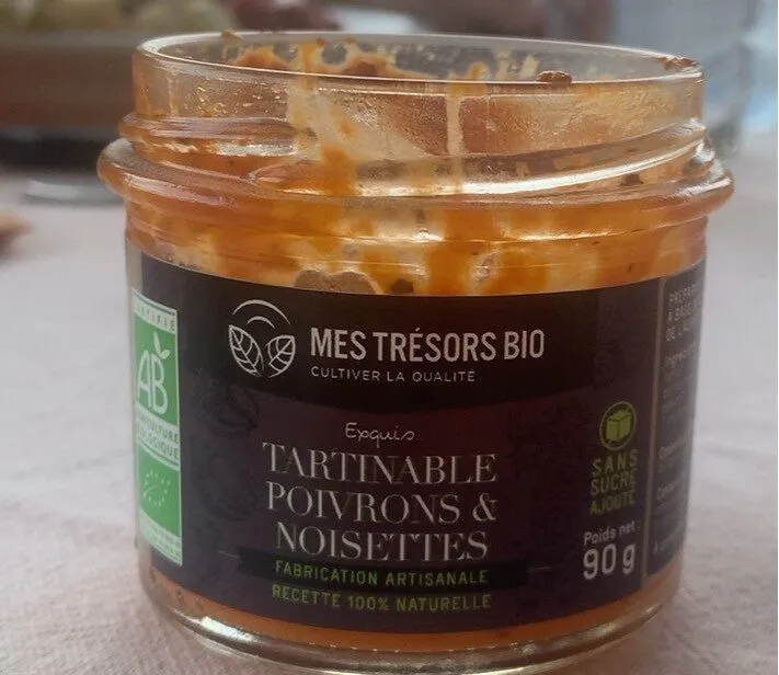Tartinable poivrons et noisettes