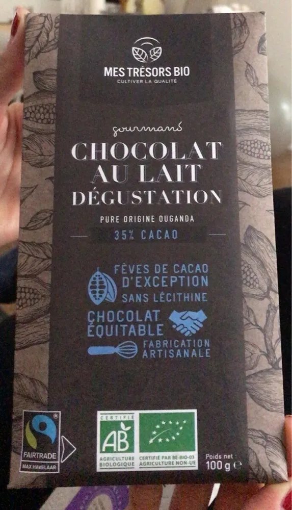 Chocolat au lait degustation