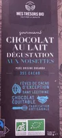 Chocolat au lait degustation noisettes