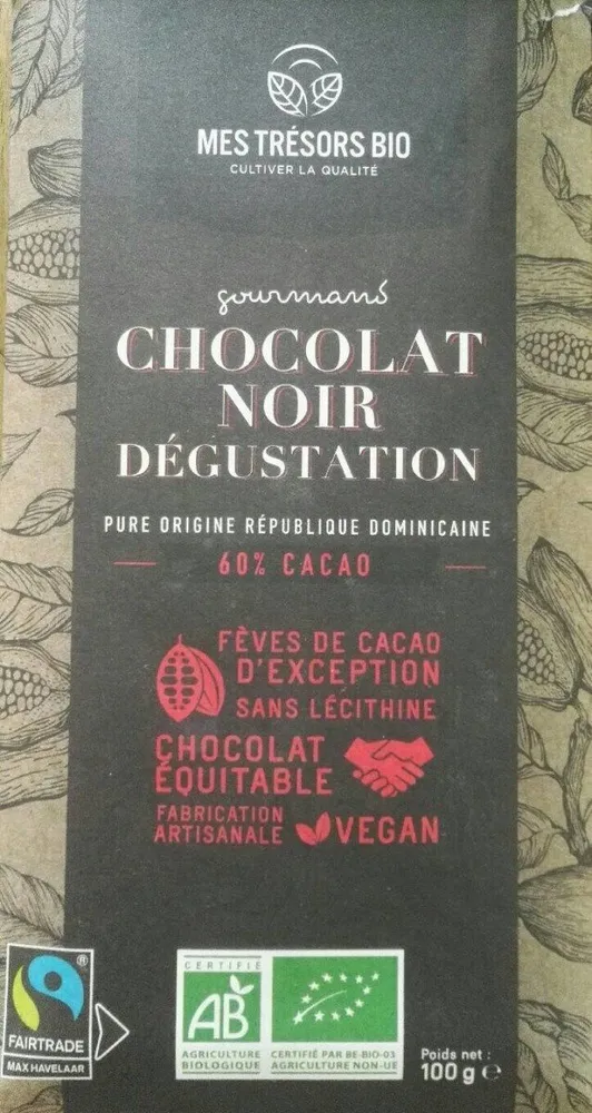 Chocolat noir dégustation