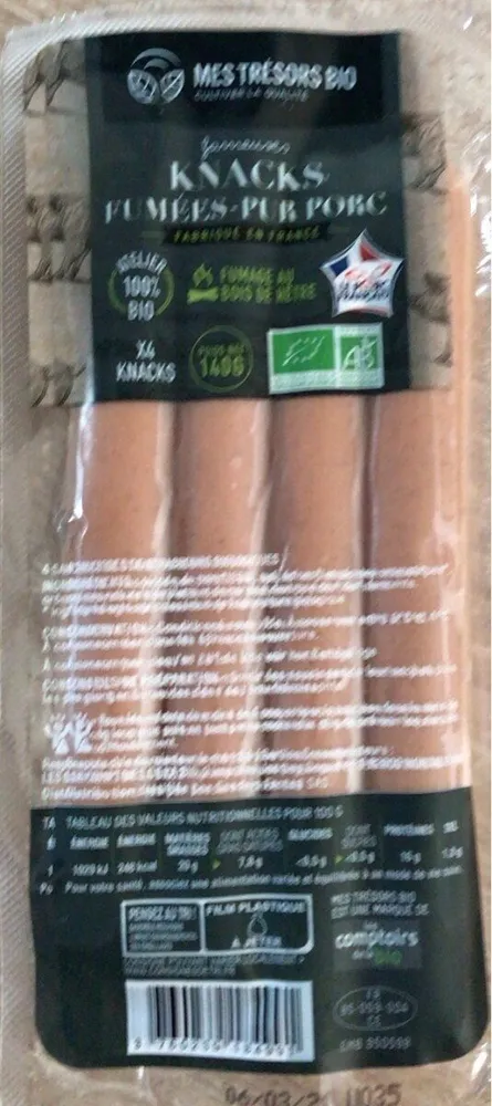 Knacks Fumées Pur Porc