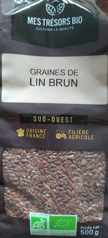 Graines de lin brun