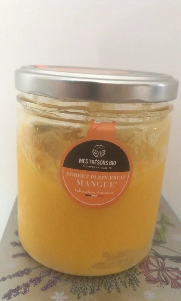 Sorbet plein fruit mangue
