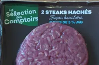 2 steack hachés façon bouchère (moins de 5% de MG)
