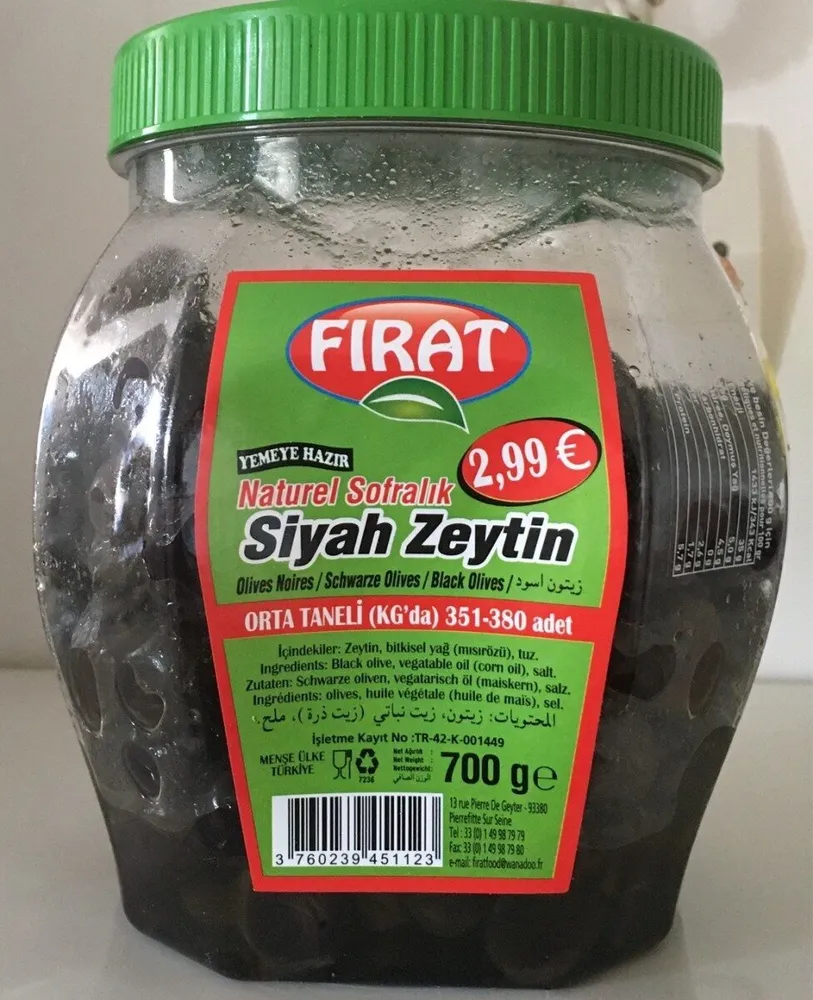 Siyah zeytin