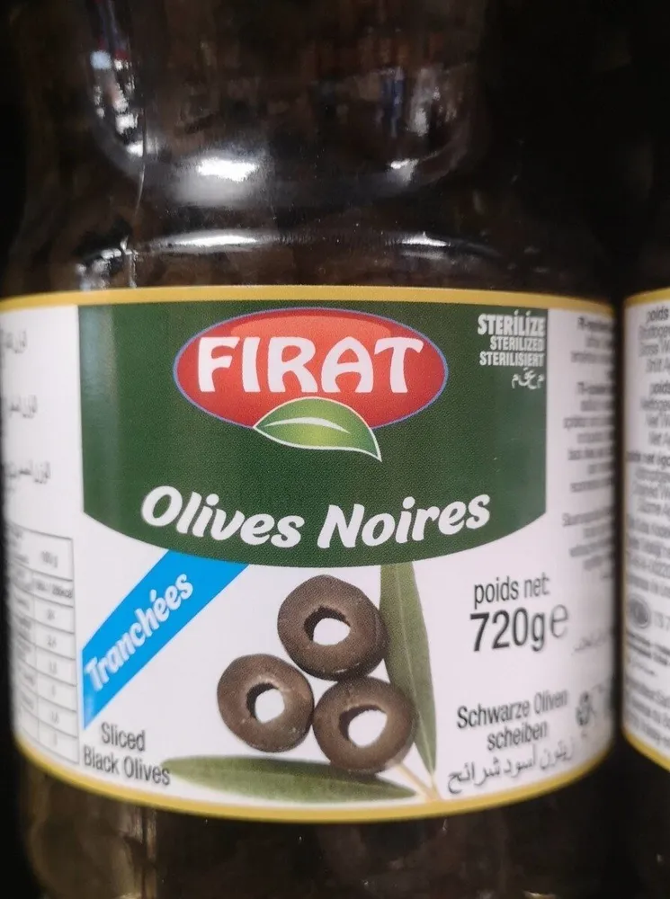 Olives noires tranchées