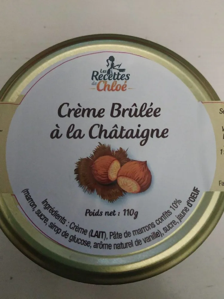 Crème brûlée à la châtaigne