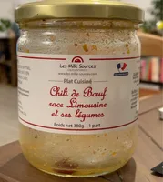 Chili de Boeuf race Limousine et ses légumes