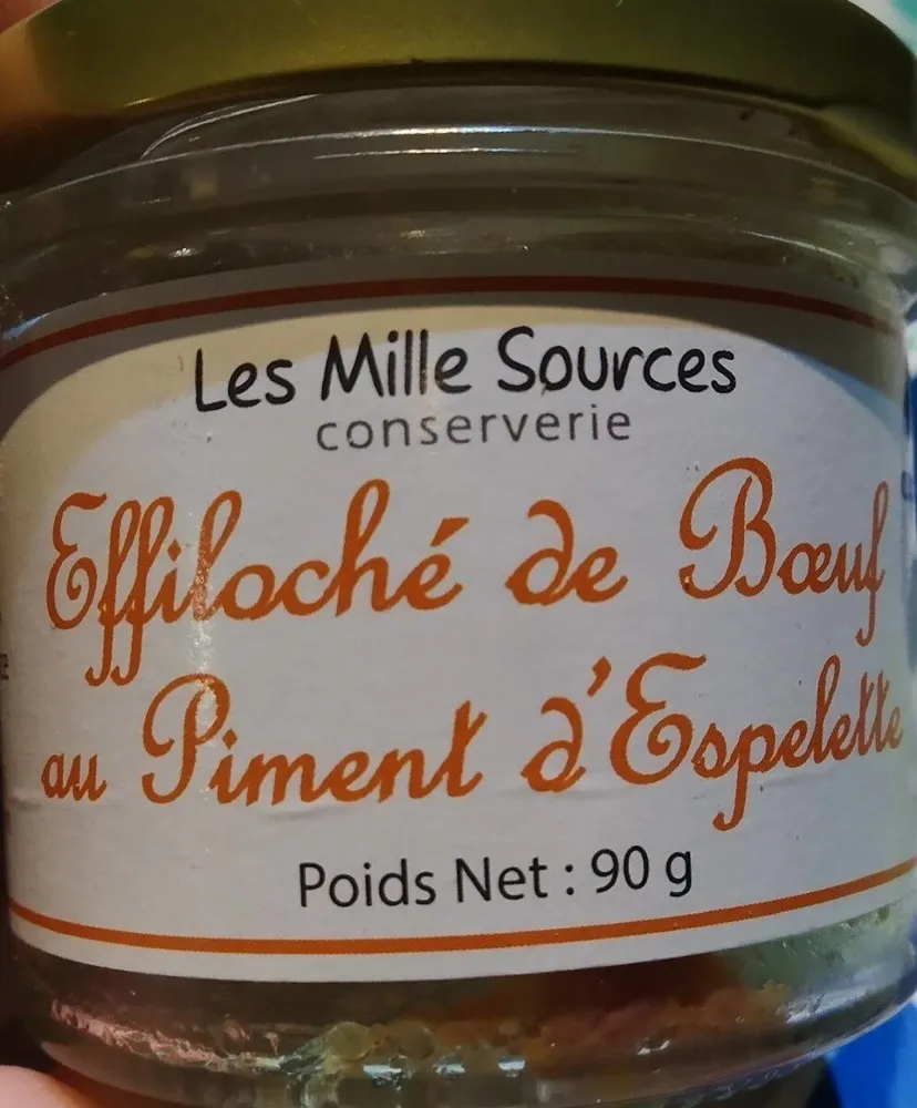 Effiloché de boeuf au piment d'espelette