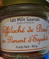 Effiloché de boeuf au piment d'espelette