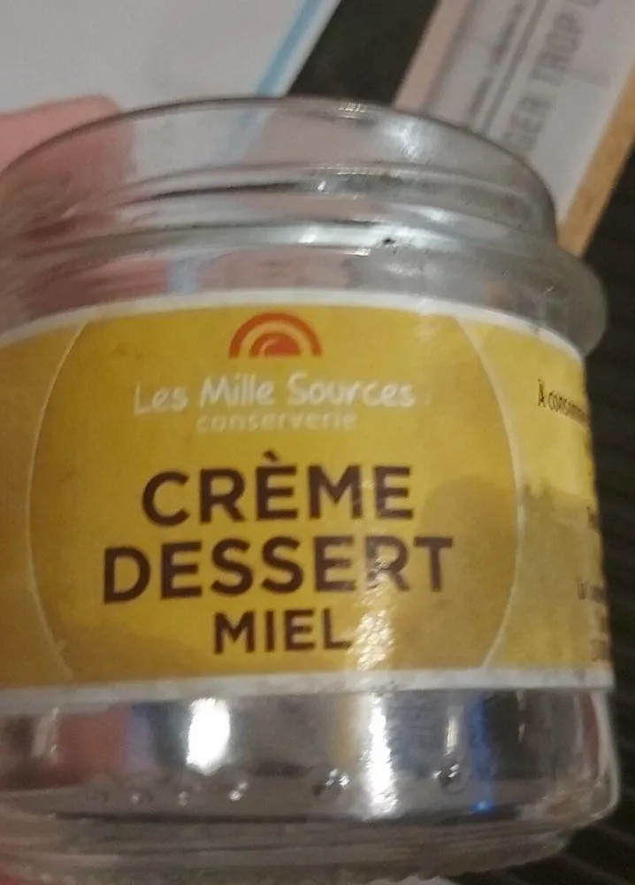 Crème dessert miel