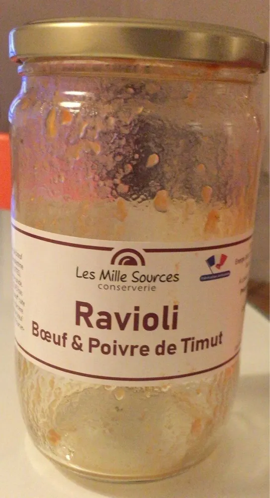 Ravioli boeuf et poivre de timut
