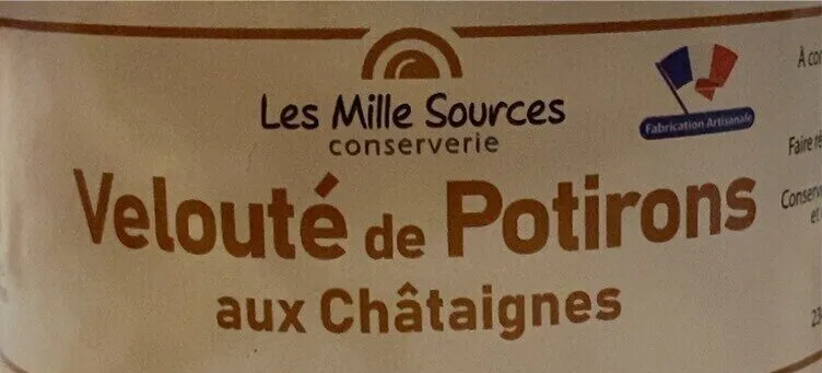 Velouté de Potirons aux Châtaignes
