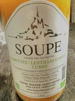 Soupe: carottes/lentilles corail/curry