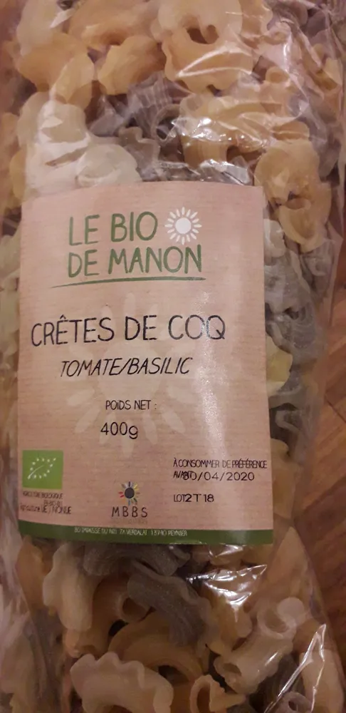 Crêtes de Coq ( tomate/basilic)