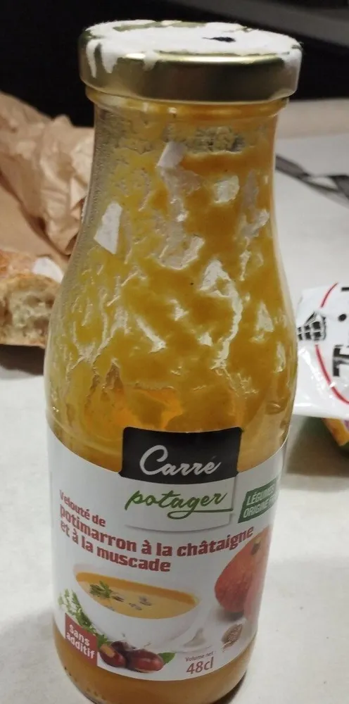 Velouté de potimarron à la châtaigne et à la muscade