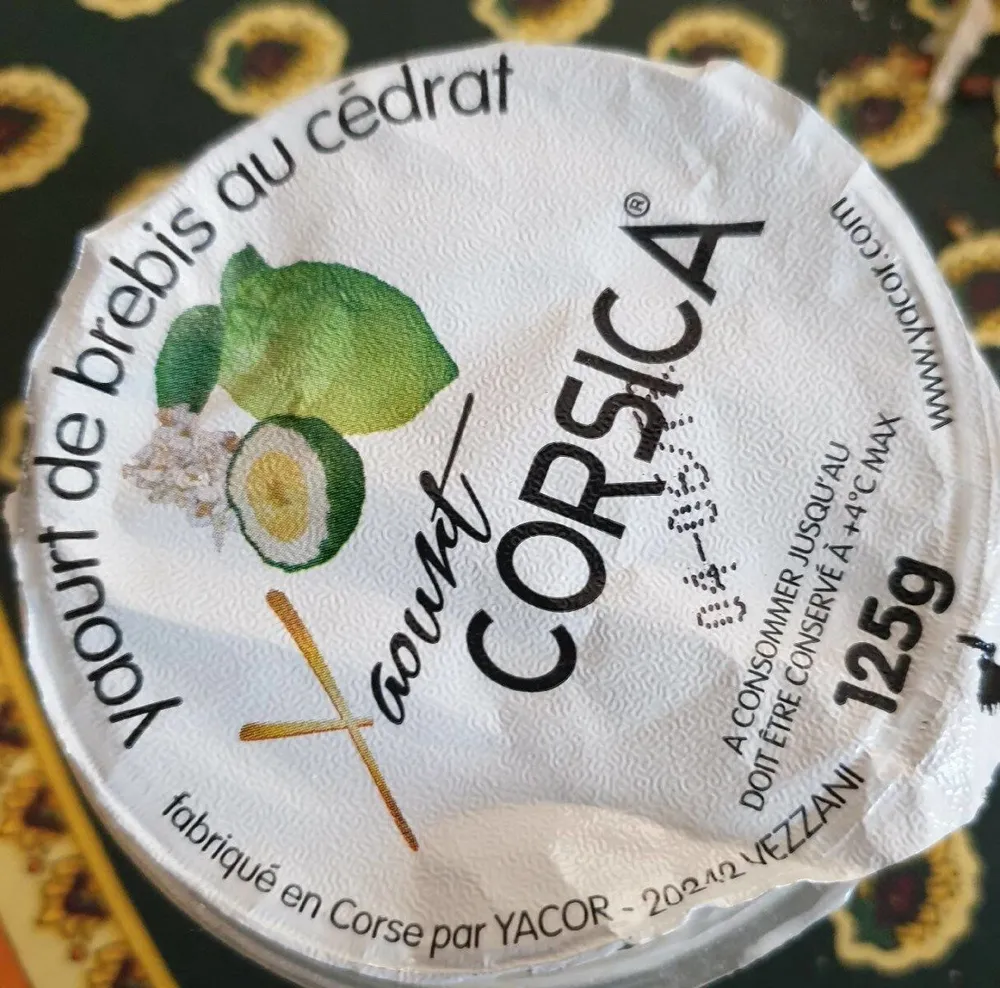 Yaourt de brebis au cedrat