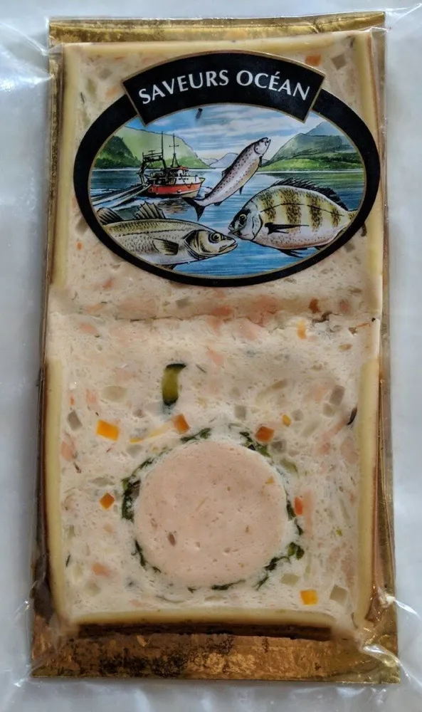 Tranches de terrine blinis aux deux saumons