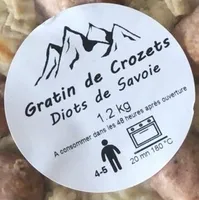 Gratin de crozets, Diots de Savoie