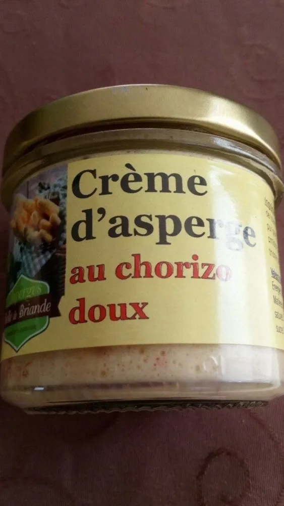 Crème d 'asperge au chorizo doux