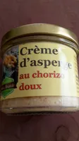 Crème d 'asperge au chorizo doux