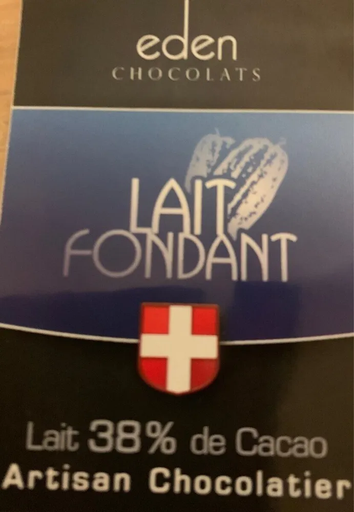 Lait fondant 38% de cacao