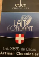 Lait fondant 38% de cacao