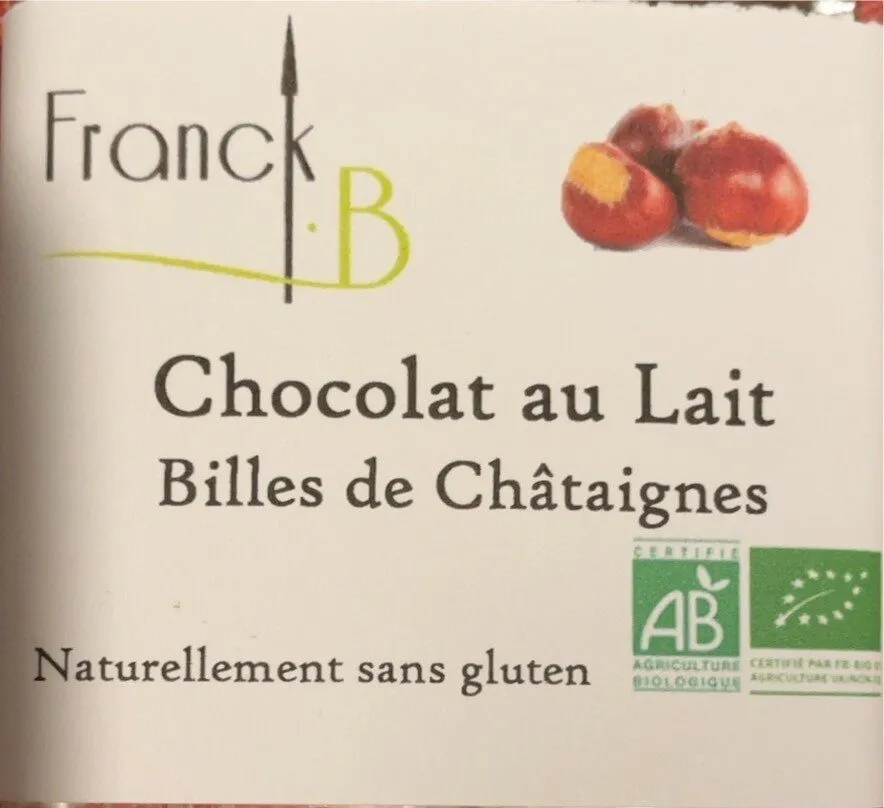 Chocolat au lait billes de châtaignes