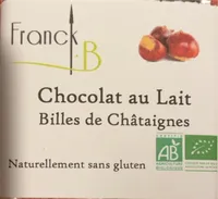 Chocolat au lait billes de châtaignes