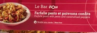 Farfalle pesto et poivrons confits