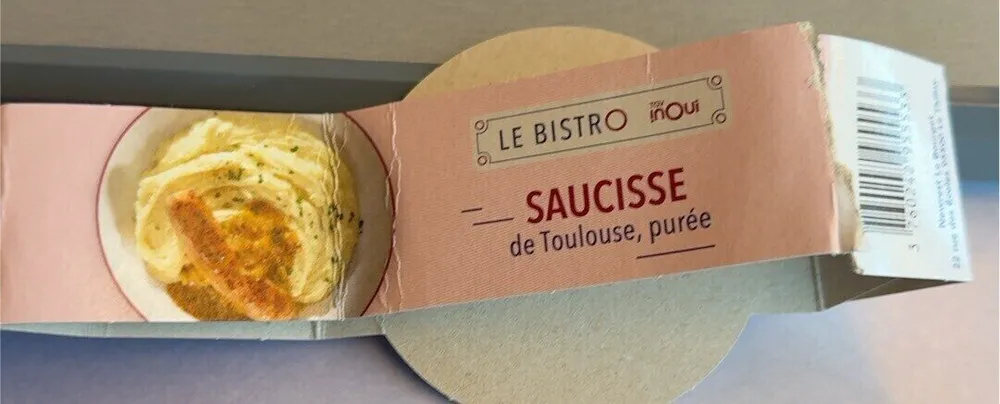 SAUCISSE de Toulouse, purée