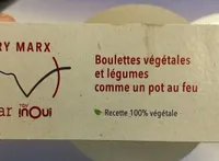 Boulettes végétales et légumes comme un pot au feu