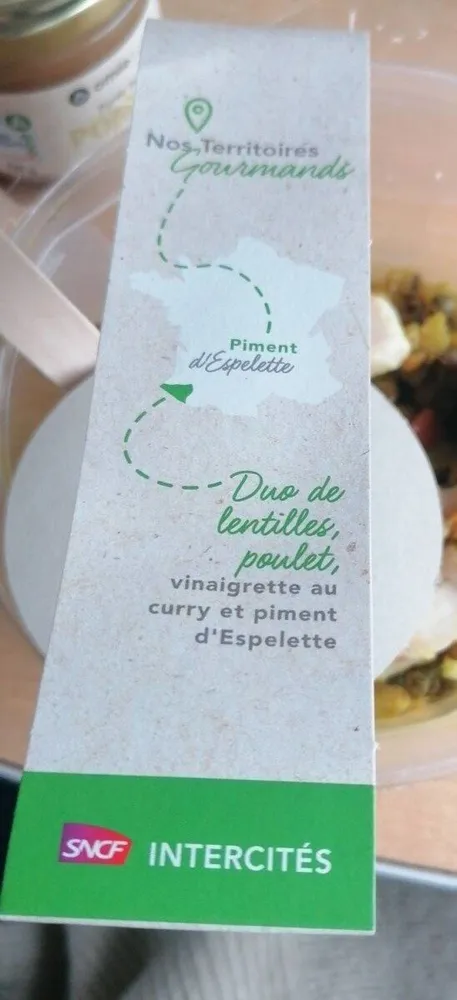 Duo de lentilles poulet