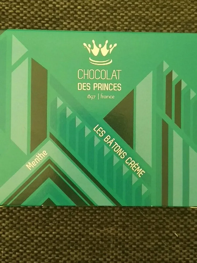 Les bâtons de crème menthe chocolat des princes