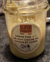 Crème fine Bio de pois chiche au citron et cumin