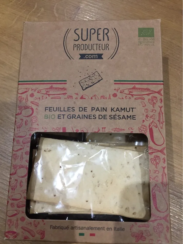Feuilles de pain kamut