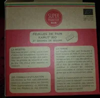 pain kamut bio et graines de sesame