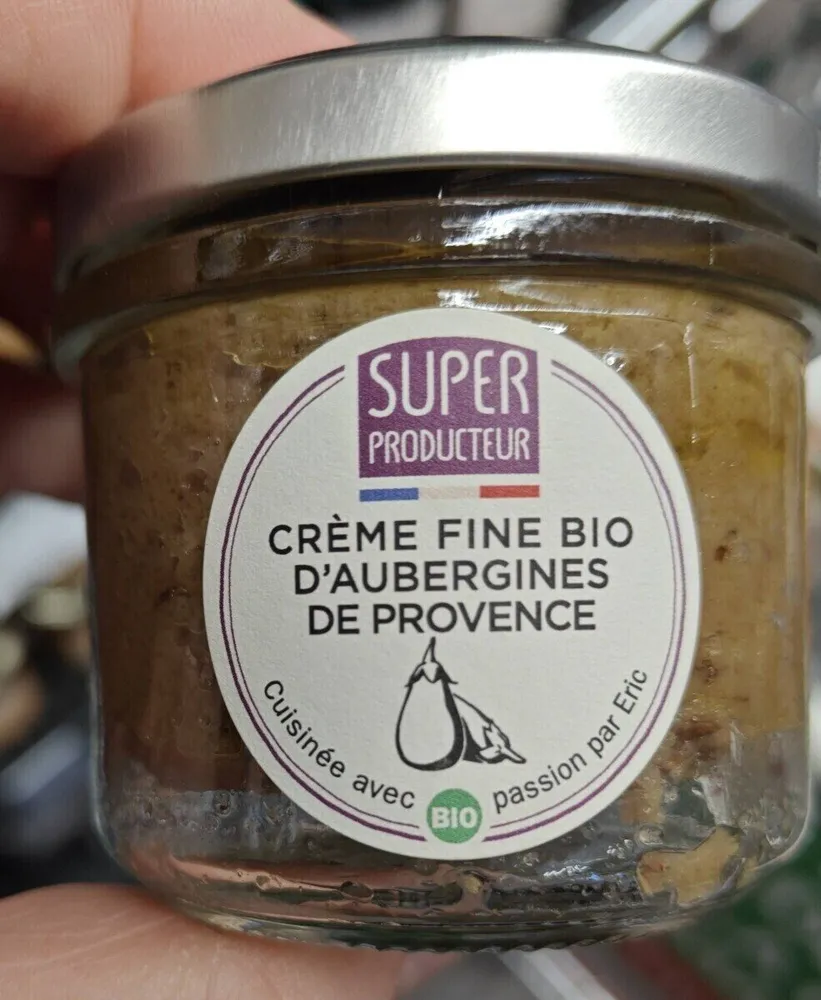 Creme fine bio d’aubergines de provence