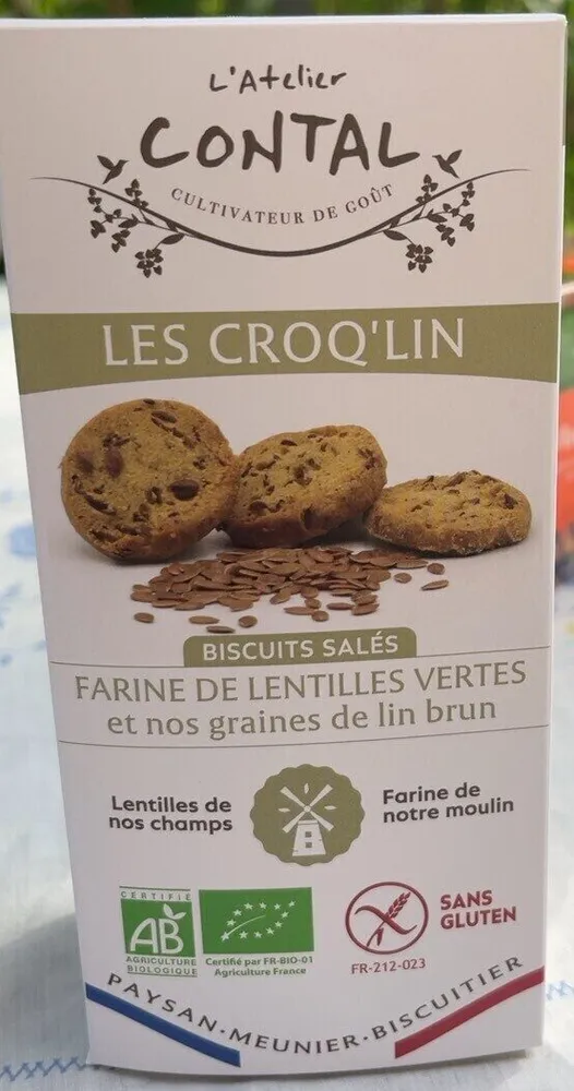 Biscuits salés lentilles vertes
