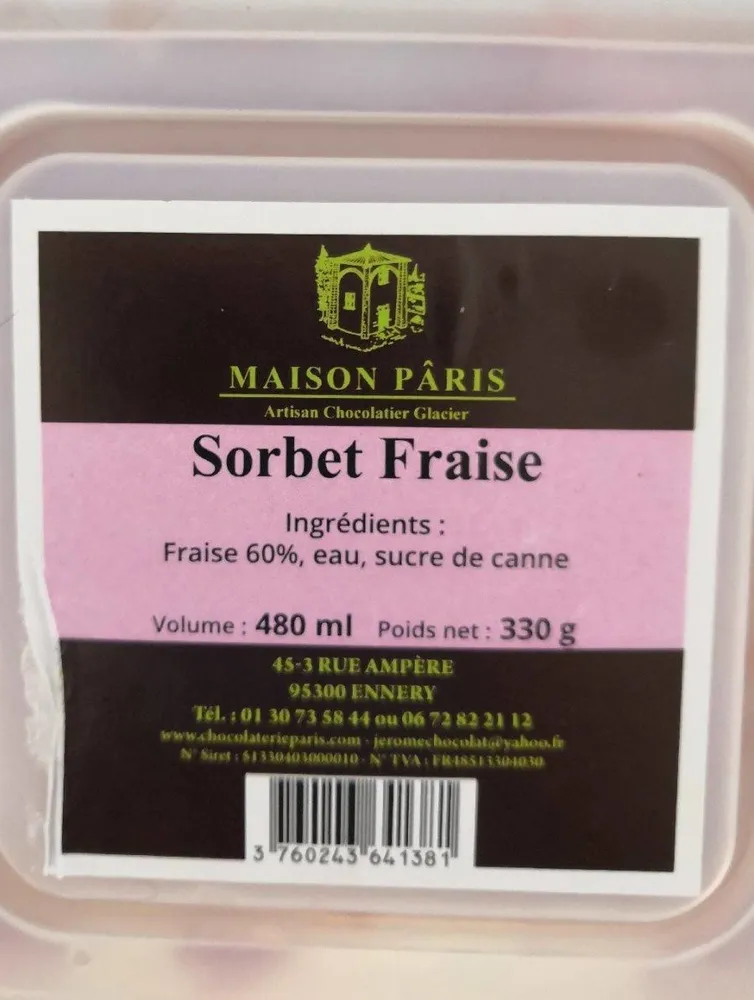 Sorbet fraise