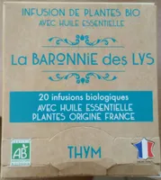 La Baronnie Des Lys Infusion Bio Thym. BT