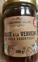 Confiture fraise verveine