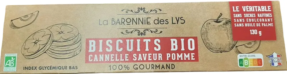 Biscuits bio Cannelle saveur pomme