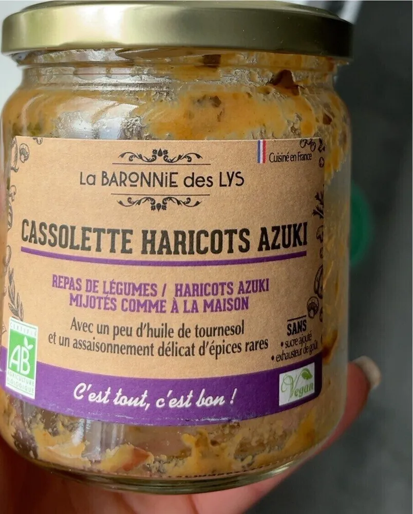 Cassolette haricots azuki