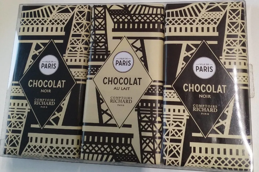 Assortiment de 3 mini tablettes de chocolat