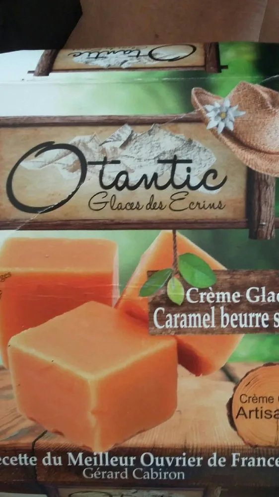 Crème glacée caramel beurré salee